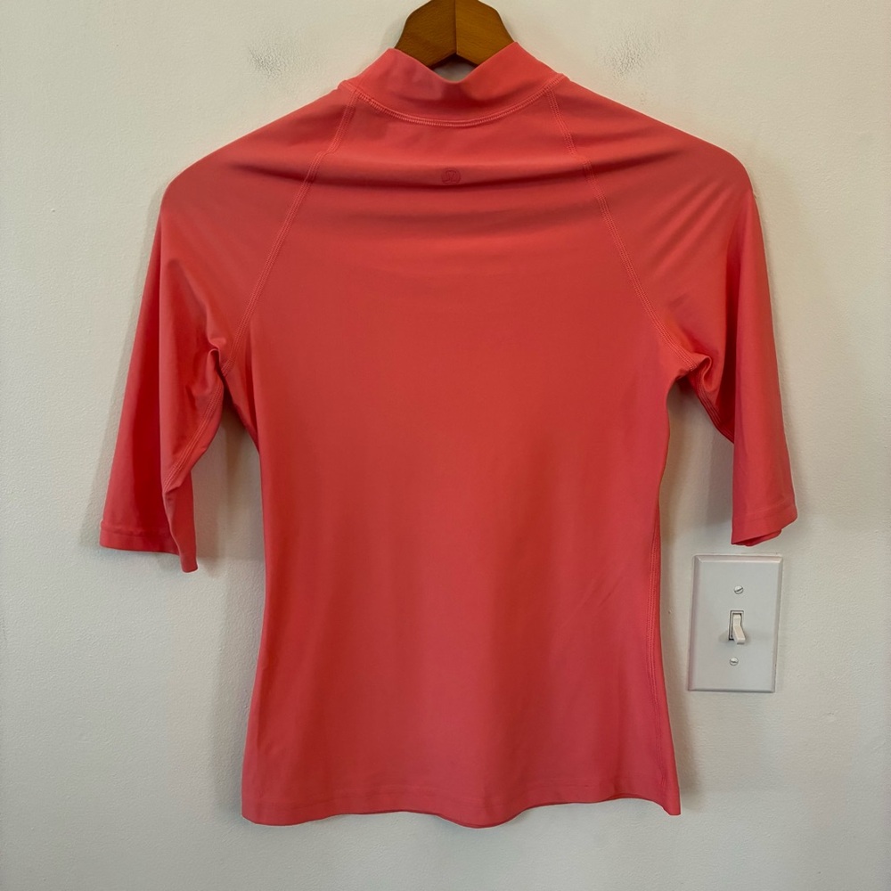 Lululemon Waterside UV Protection Short-Sleeve Rash Guard in Raspberry Cream - Picture 6 of 9